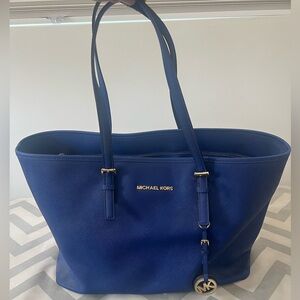 Royal Blue Michael Kors tote bag